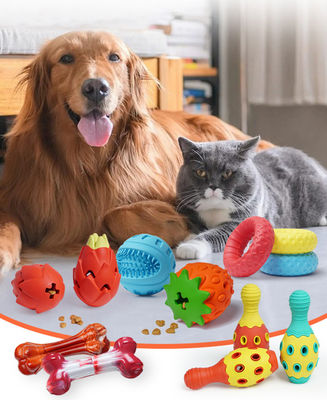 Produttore ingrosso giocattoli per cani da masticare di colore verde arancione blu